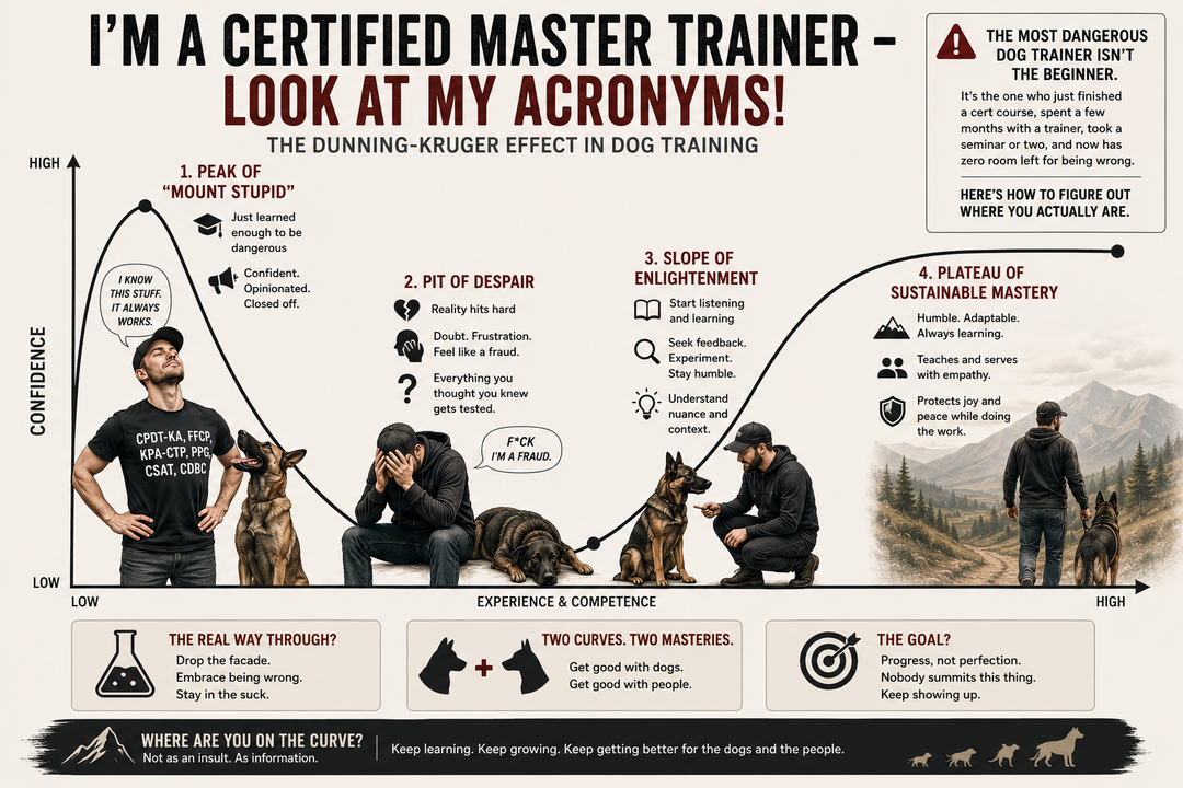 Dog Trainers, Where Are You on the Dunning-Kruger Curve?