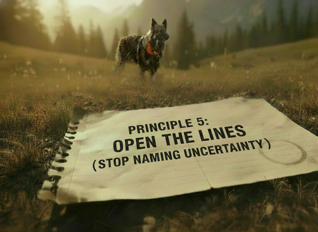 Principle 5: Open the Lines (Stop Naming Uncertainty)
