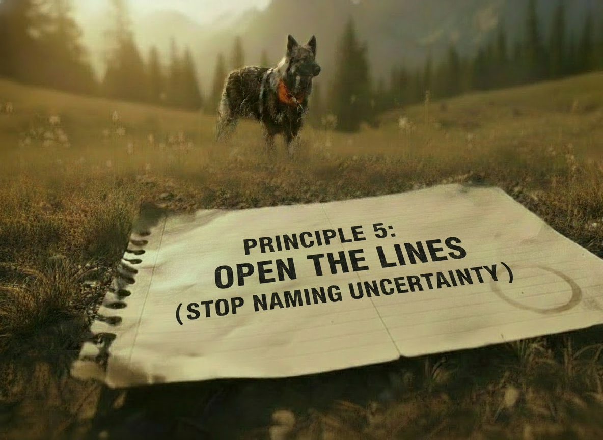 Principle 5: Open the Lines (Stop Naming Uncertainty)